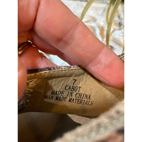 Corkys Shoes - Cabot Brown Snake Wedge Size 7 - Picture 9 of 9